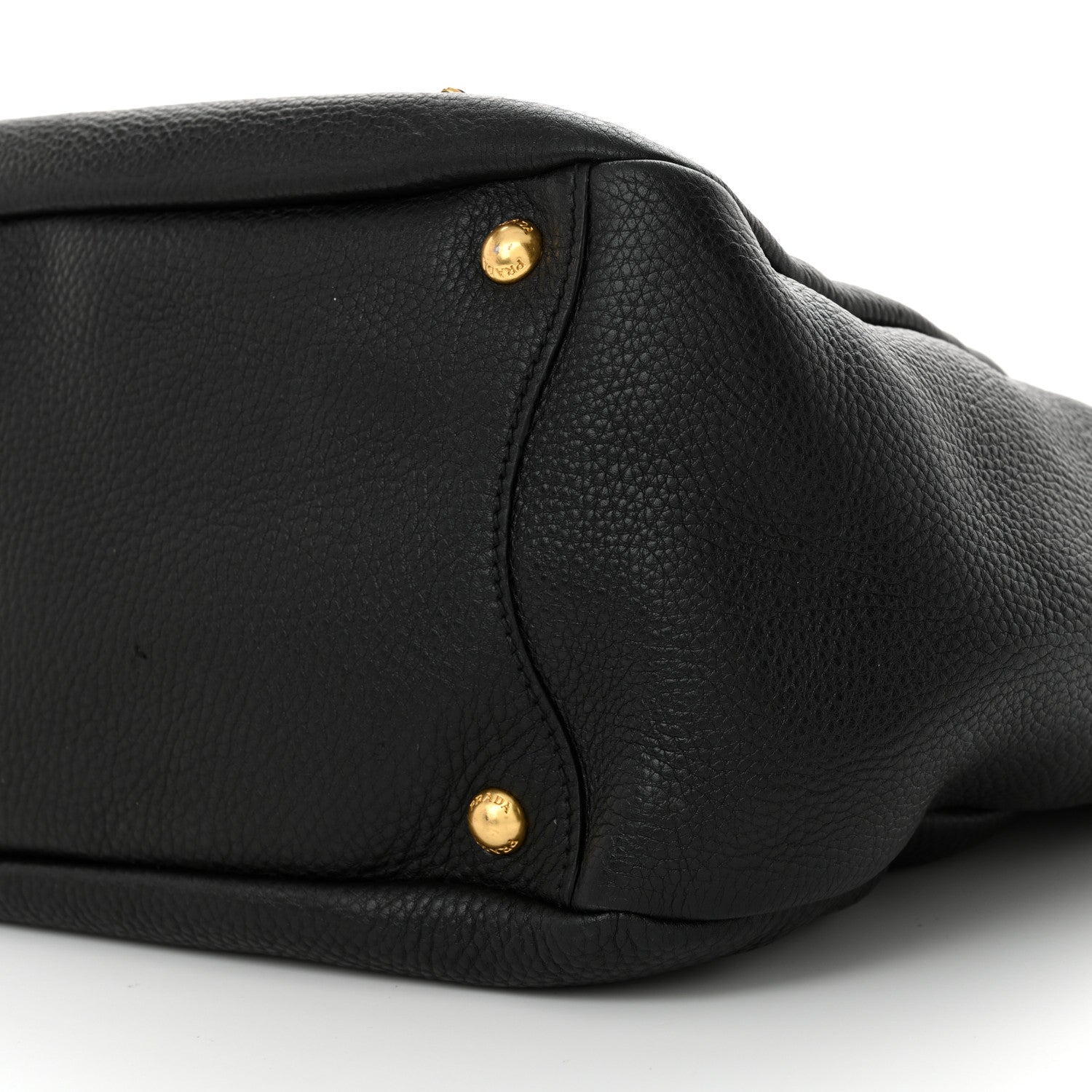 Prada Vitello Daino Side Pocket Hobo Black 10 of 11