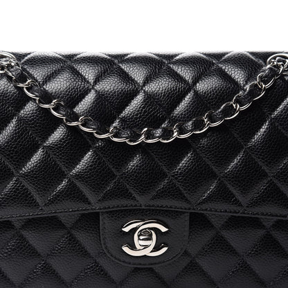 Chanel Caviar Quilted Medium Double Flap Black 12 of 12