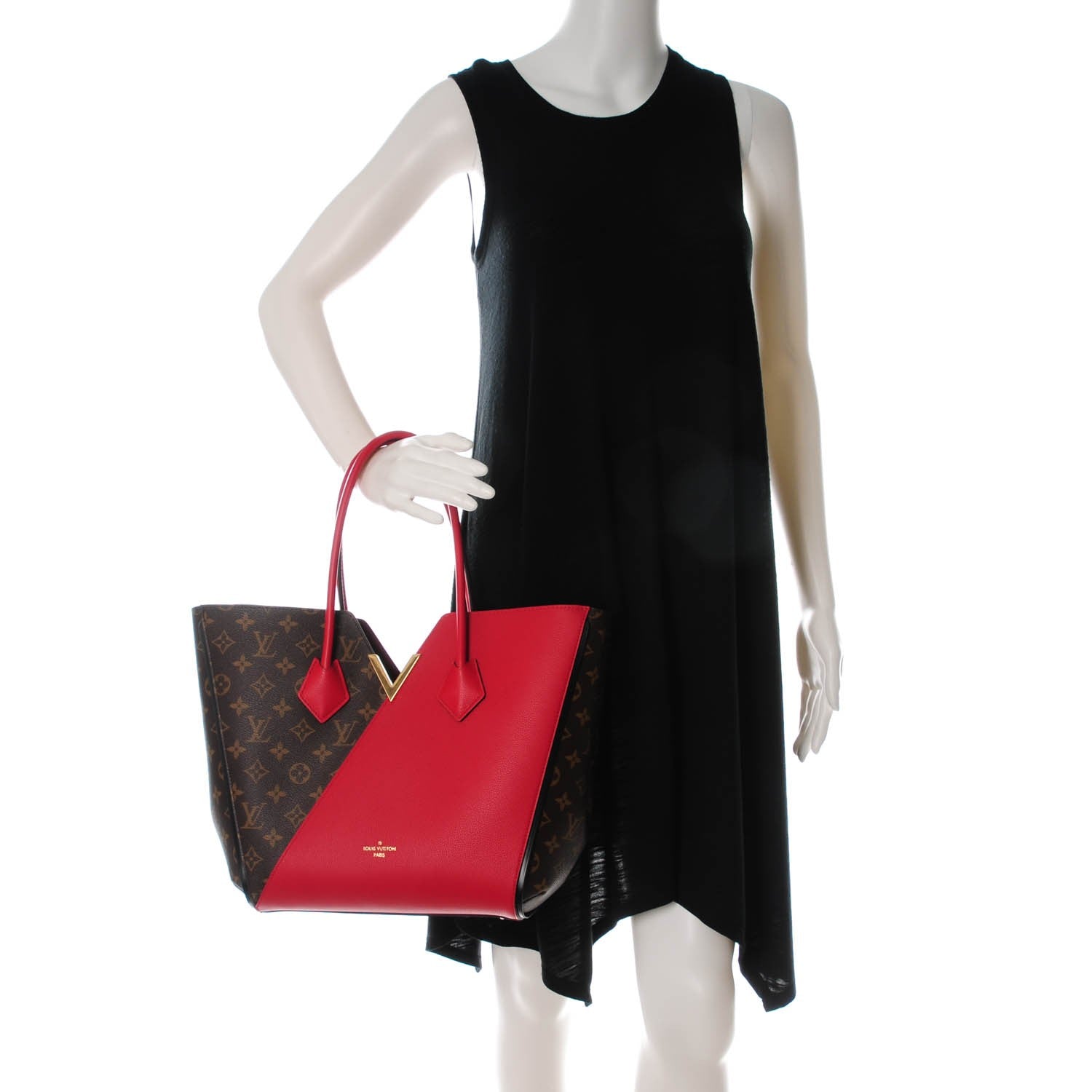Louis Vuitton Calfskin Monogram Kimono Tote Cherry 2 of 7