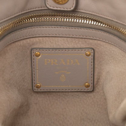 Prada Soft Calf Shopping Tote Argilla 6 of 13
