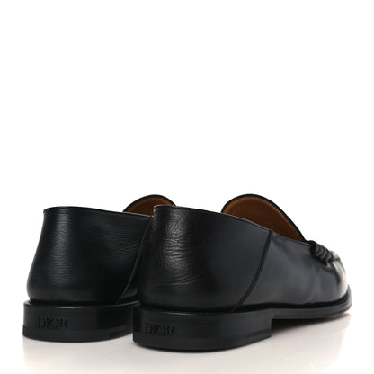 Christian Dior Smooth Calfskin Oblique Blake Loafers 43 Black 4 of 9