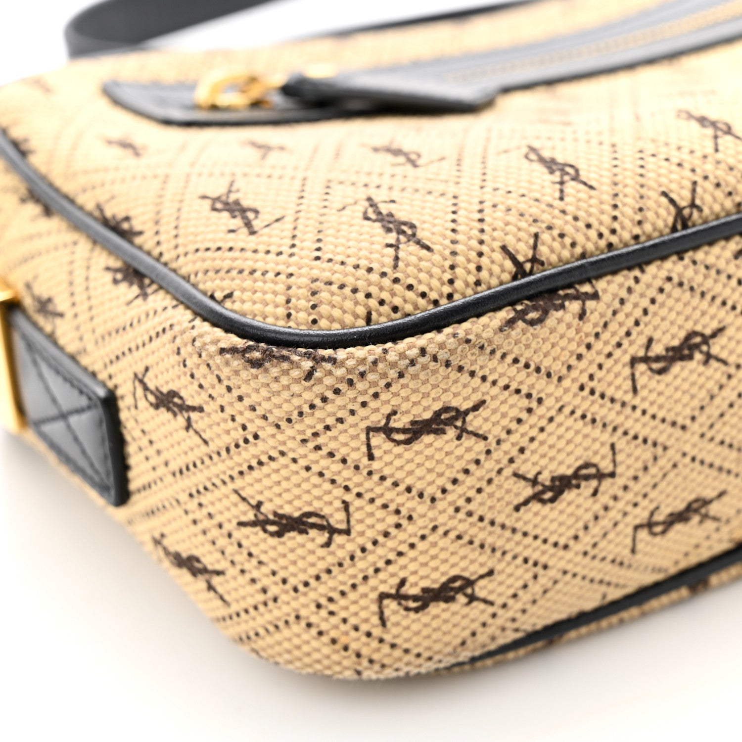 Saint Laurent Canvas Monogram All Over Camera Bag Beige 12 of 13