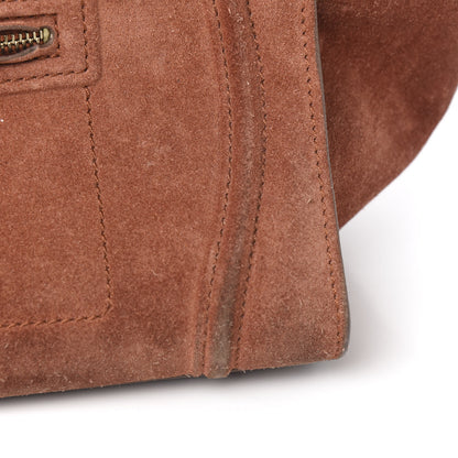 Celine Suede Medium Phantom Luggage Rust 9 of 11
