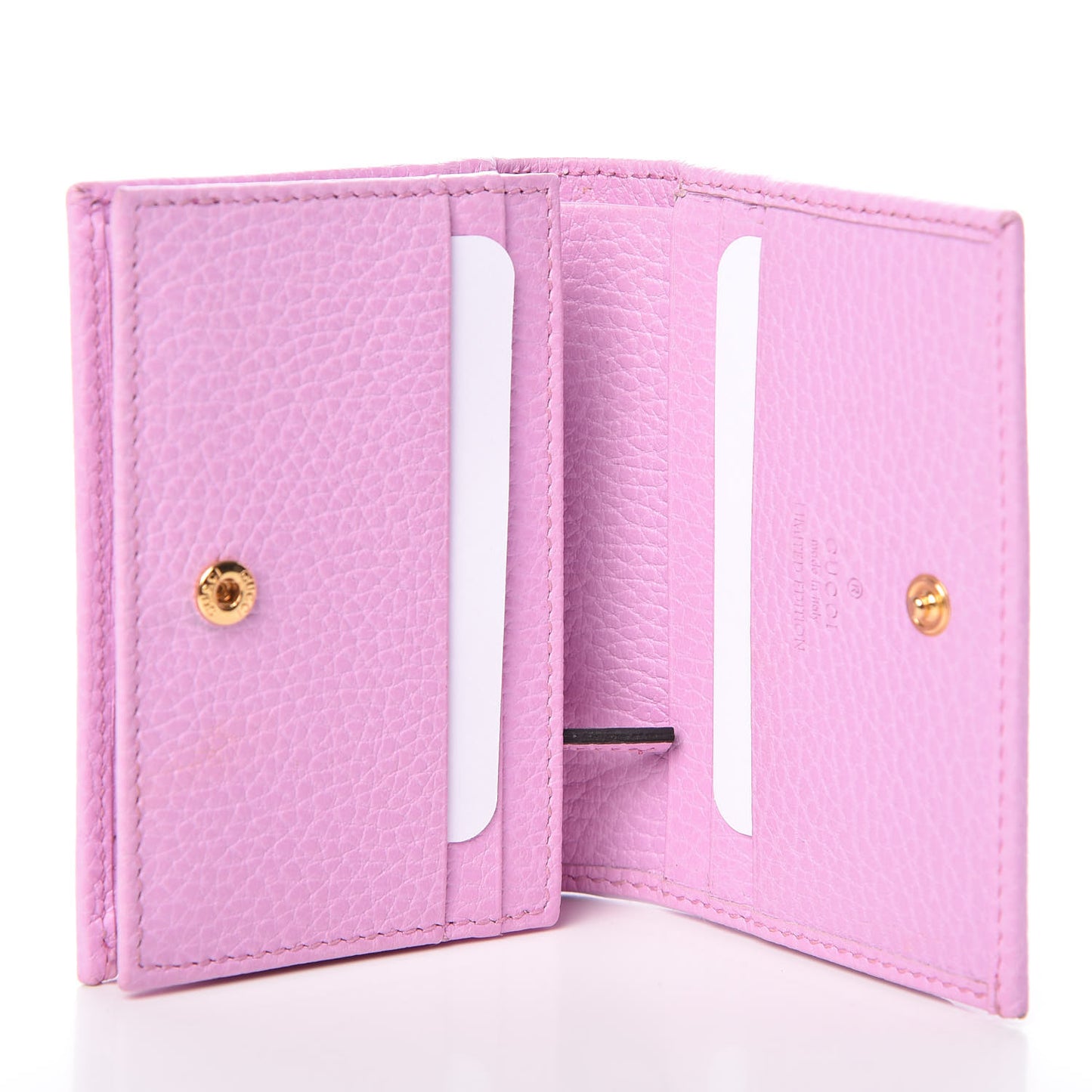 Dollar Calfskin Bosco Card Case Wallet Malva