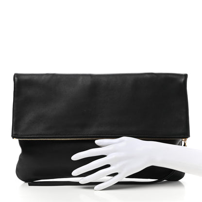 Celine Calfskin Folded Clutch Black Grass 3 of 14