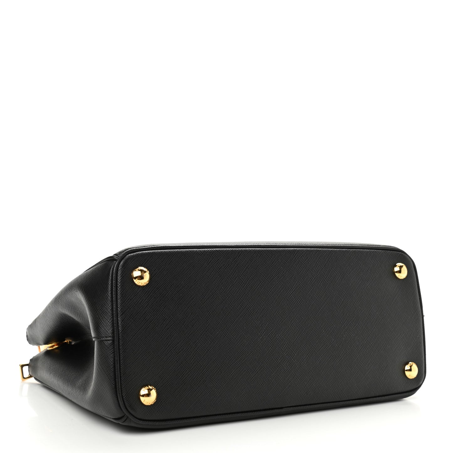 Saffiano Small Galleria Double Zip Tote Black