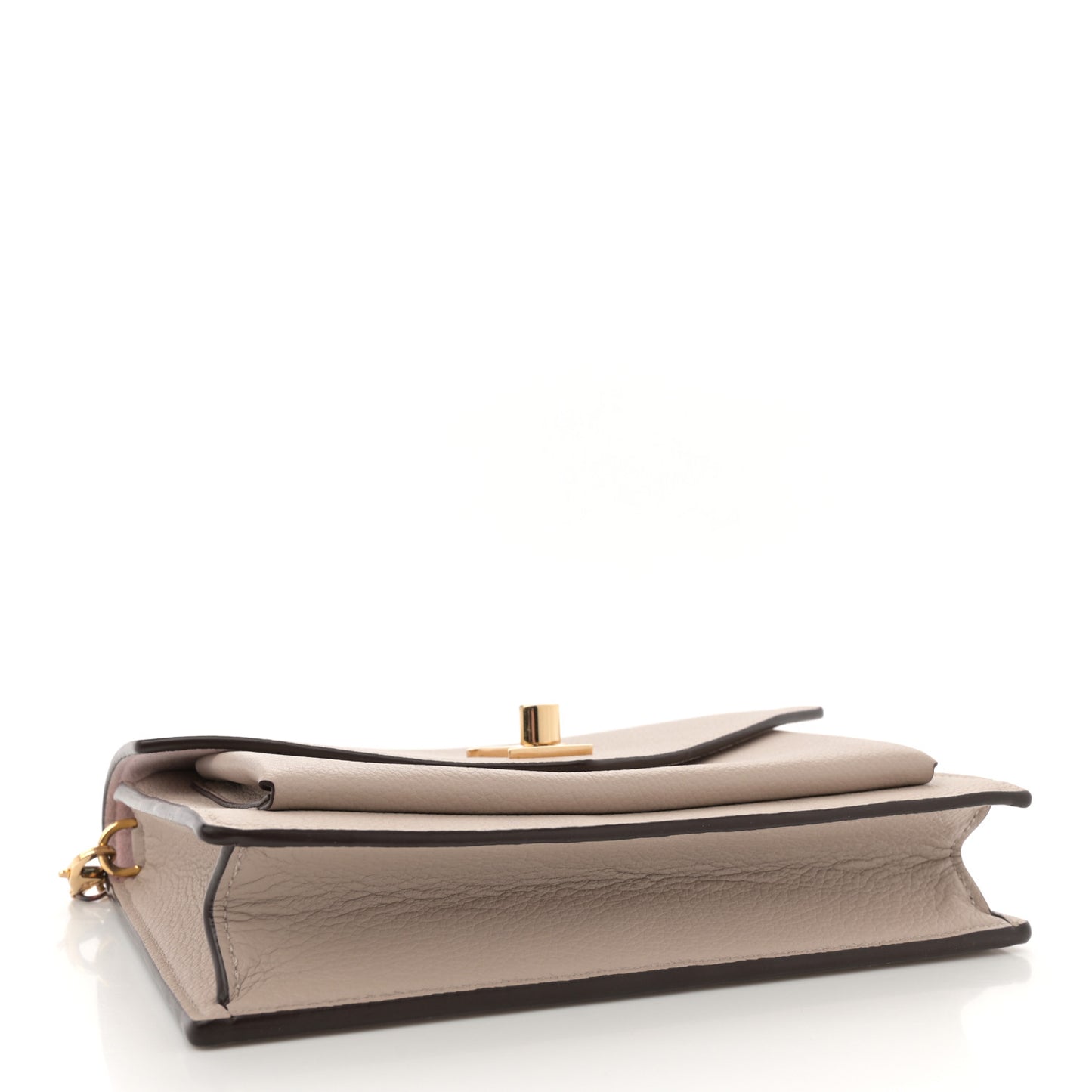 Soft Calfskin My Lockme Chain Pochette Greige