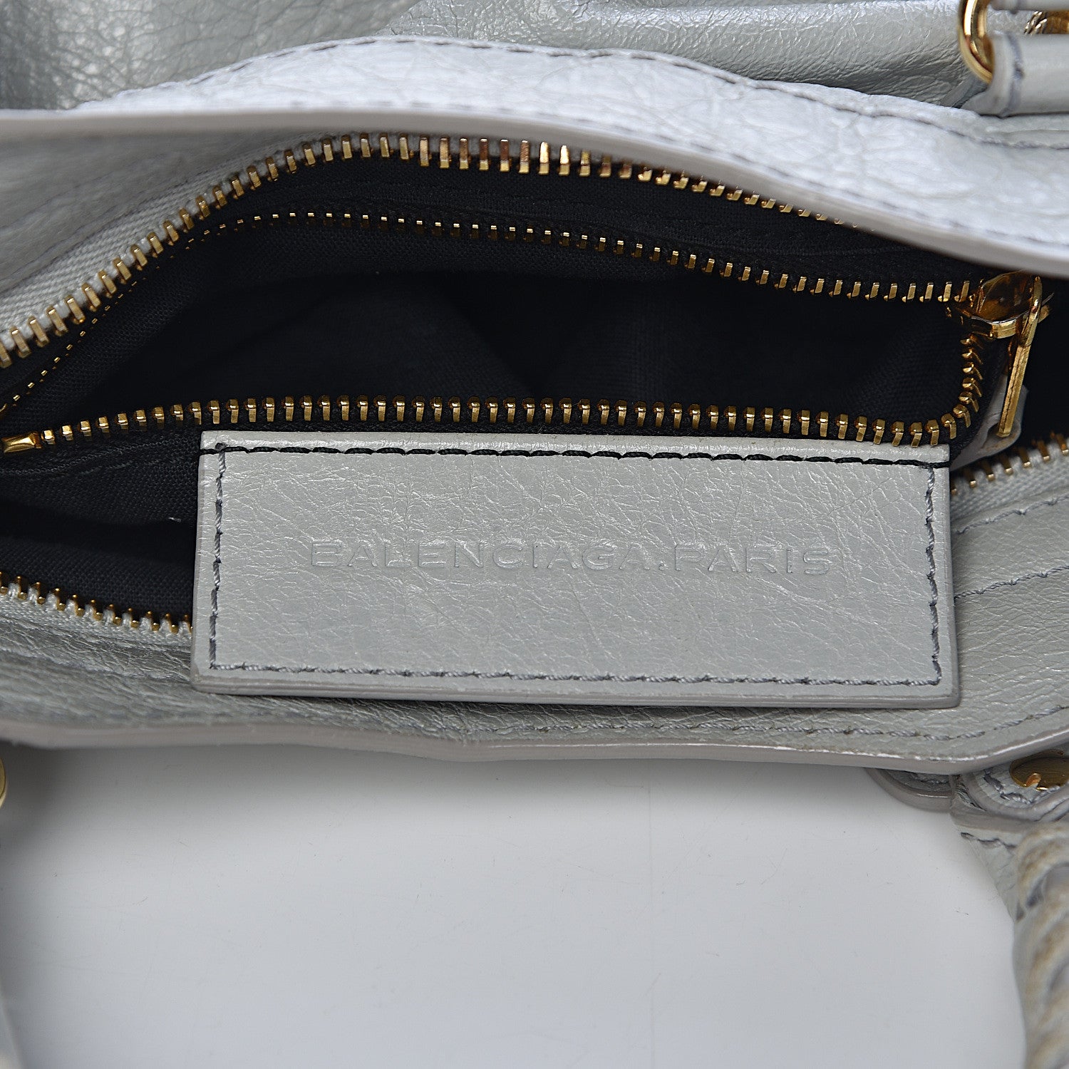 Balenciaga Agneau Giant 12 Gold Hardware Mini City Gris Melange 6 of 10