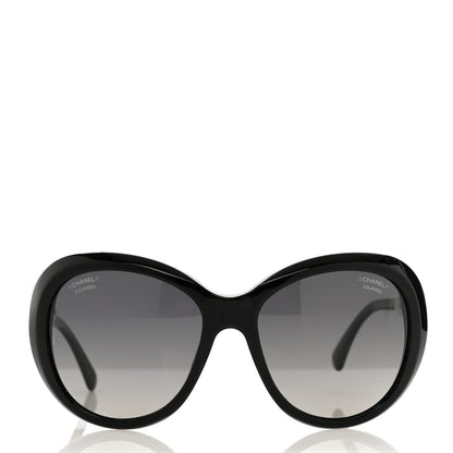Chanel Acetate Butterfly Winter Pearl Sunglasses 5339-H Black 2 of 7