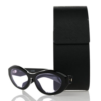 Prada Acetate Oval Sunglasses SPR 26Z Black Purple 8 of 8
