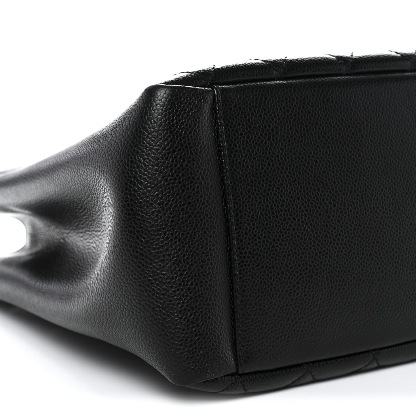 Caviar Quilted Grand Shopping Tote GST Black
