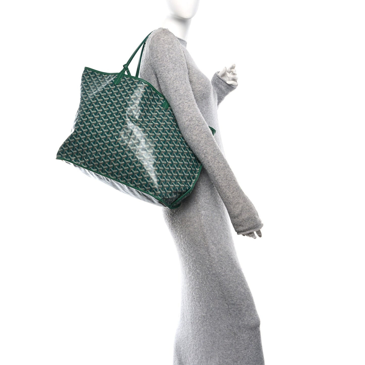 Goyardine Reversible Anjou GM Green