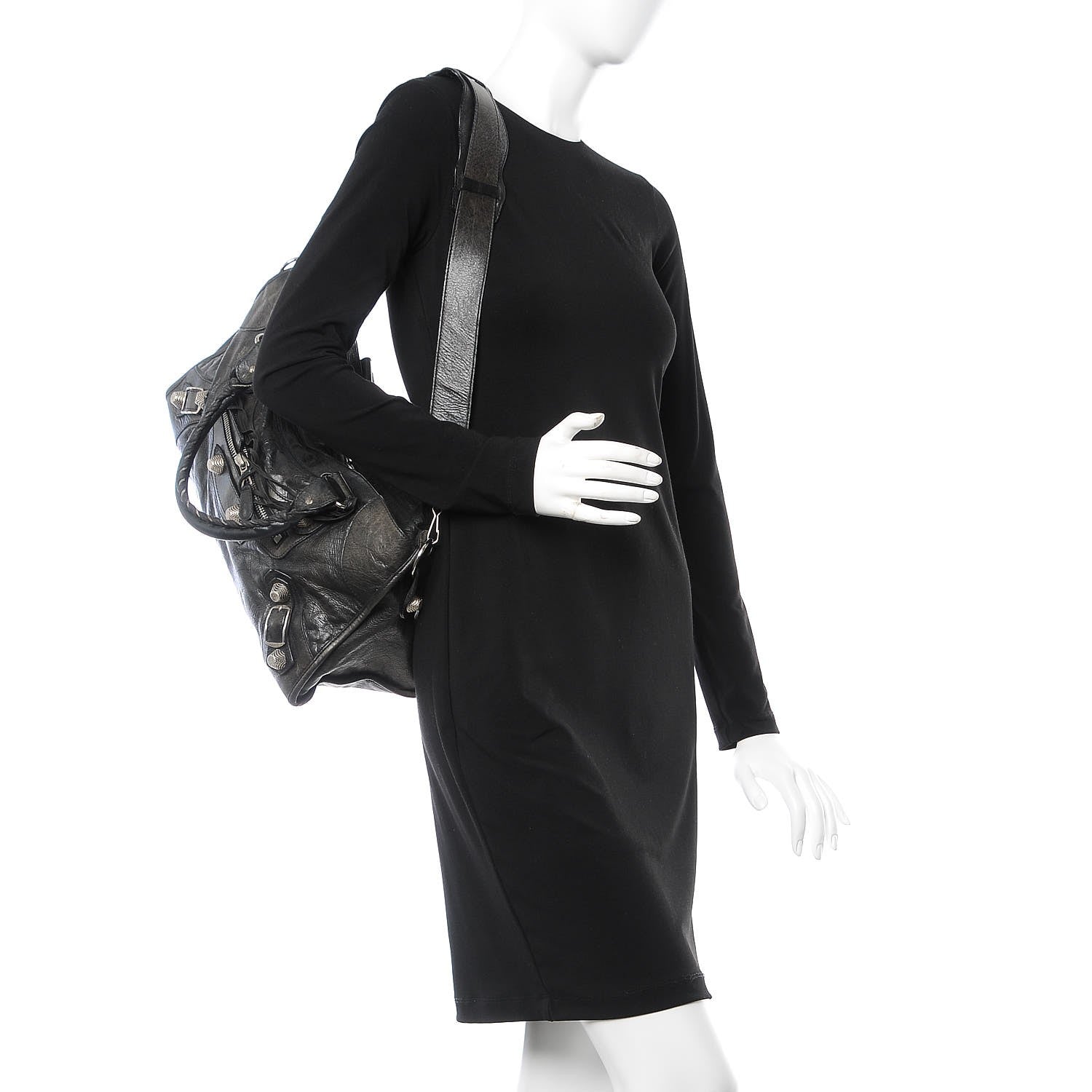 Balenciaga Agneau Giant 21 Silver Hardware Part Time Black 3 of 18
