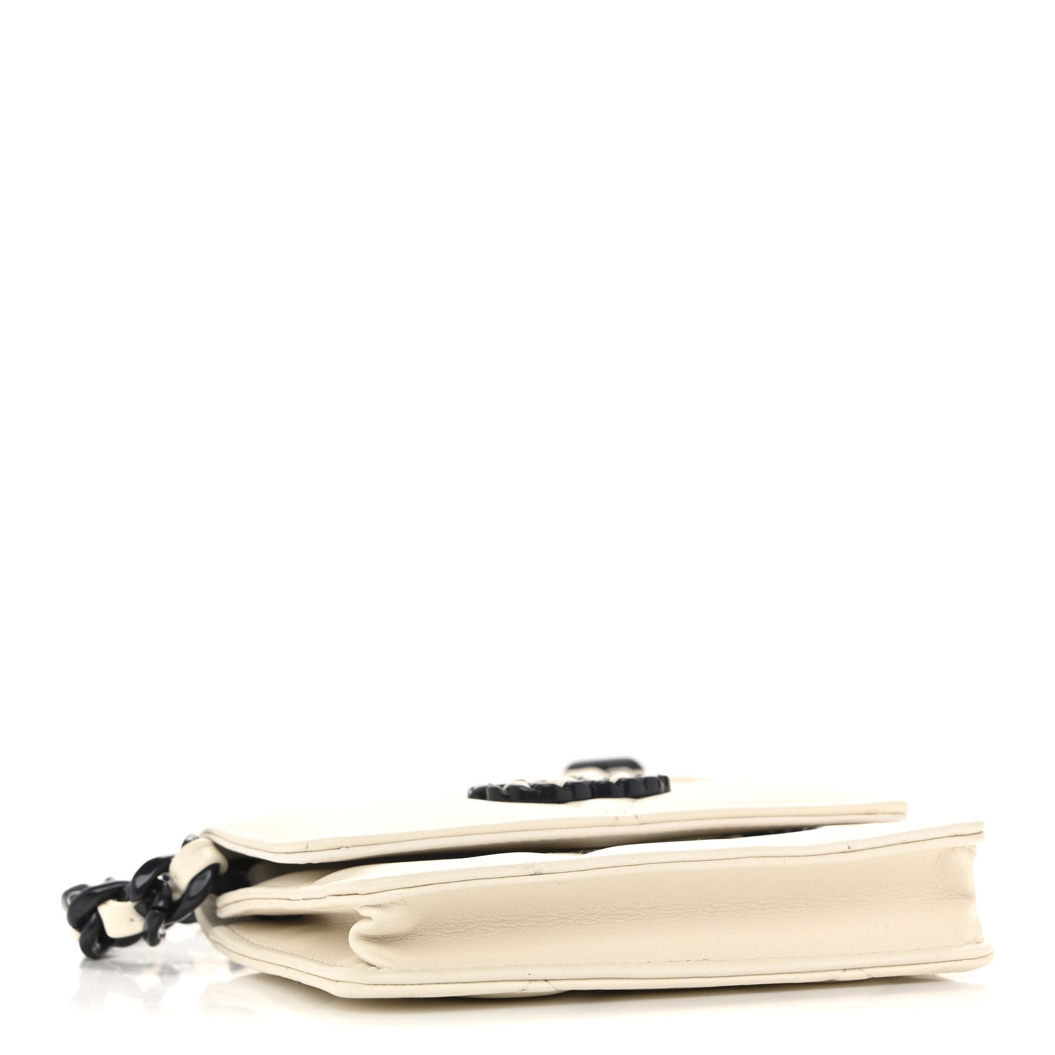 Chanel Caviar Quilted My Everything Belt Flap Card Holder White 4 of 11