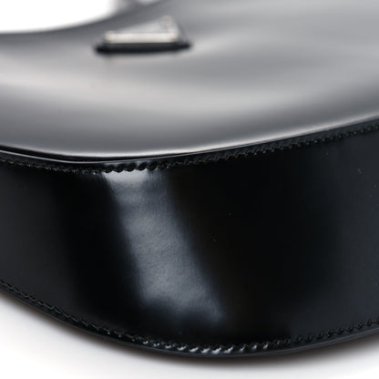 Prada Spazzolato Cleo Shoulder Bag Black 6 of 7