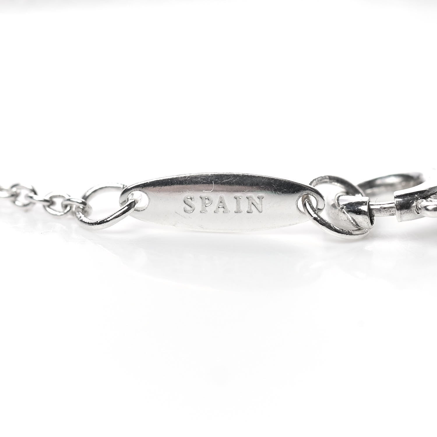 Tiffany Sterling Silver Diamond Turquoise Elsa Peretti Color By The Yard Bracelet 7 of 8