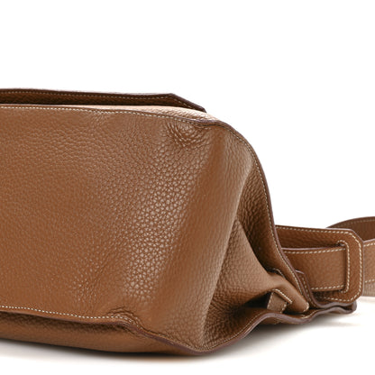 Hermes Taurillon Clemence Jypsiere 37 Gold 10 of 11