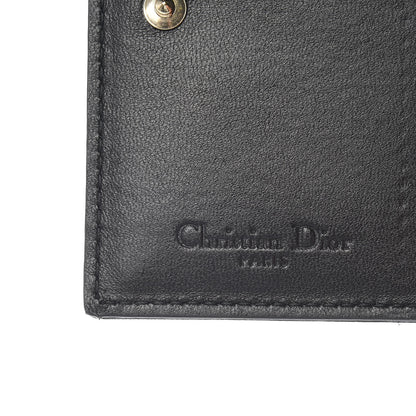 Christian Dior Lambskin Cannage Small Lady Dior Flap Card Holder Black 6 of 8