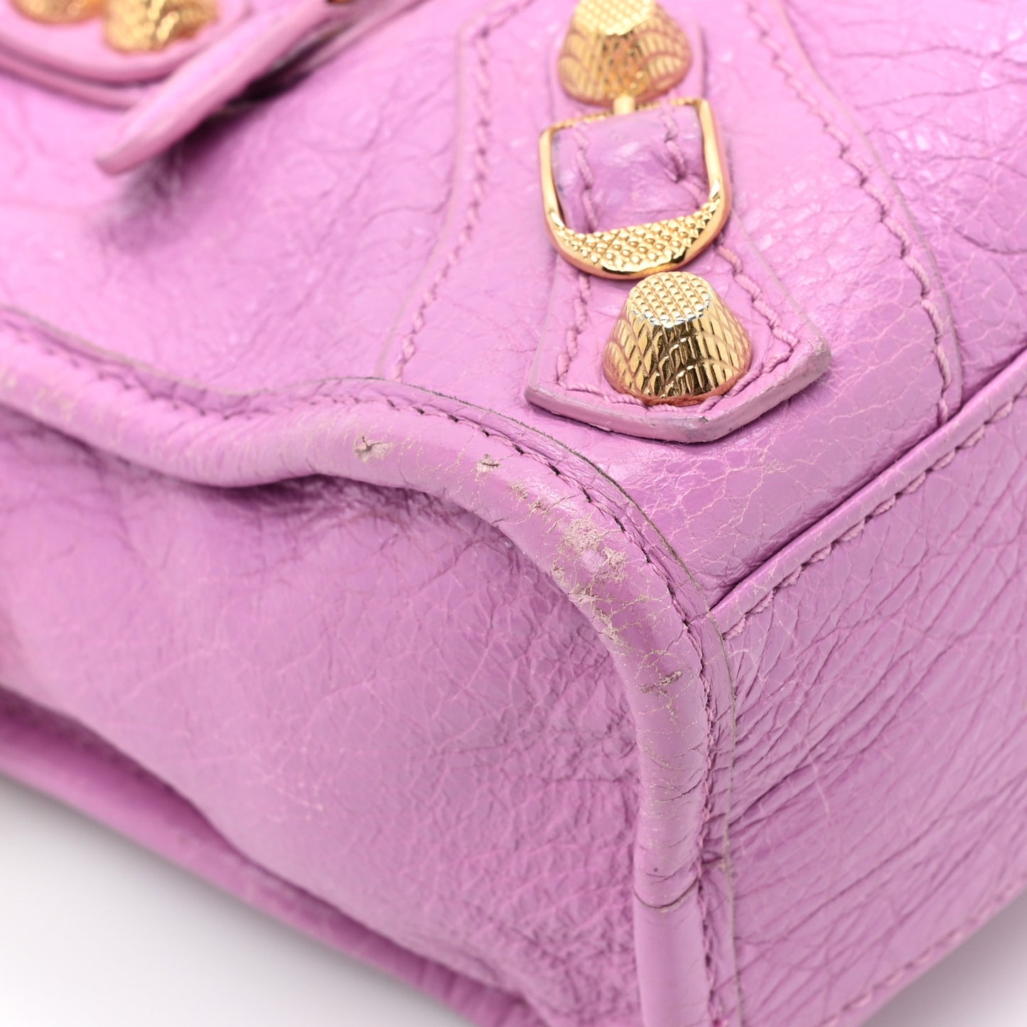 Agneau Giant 12 Gold Hardware Mini City Rose Berlingot