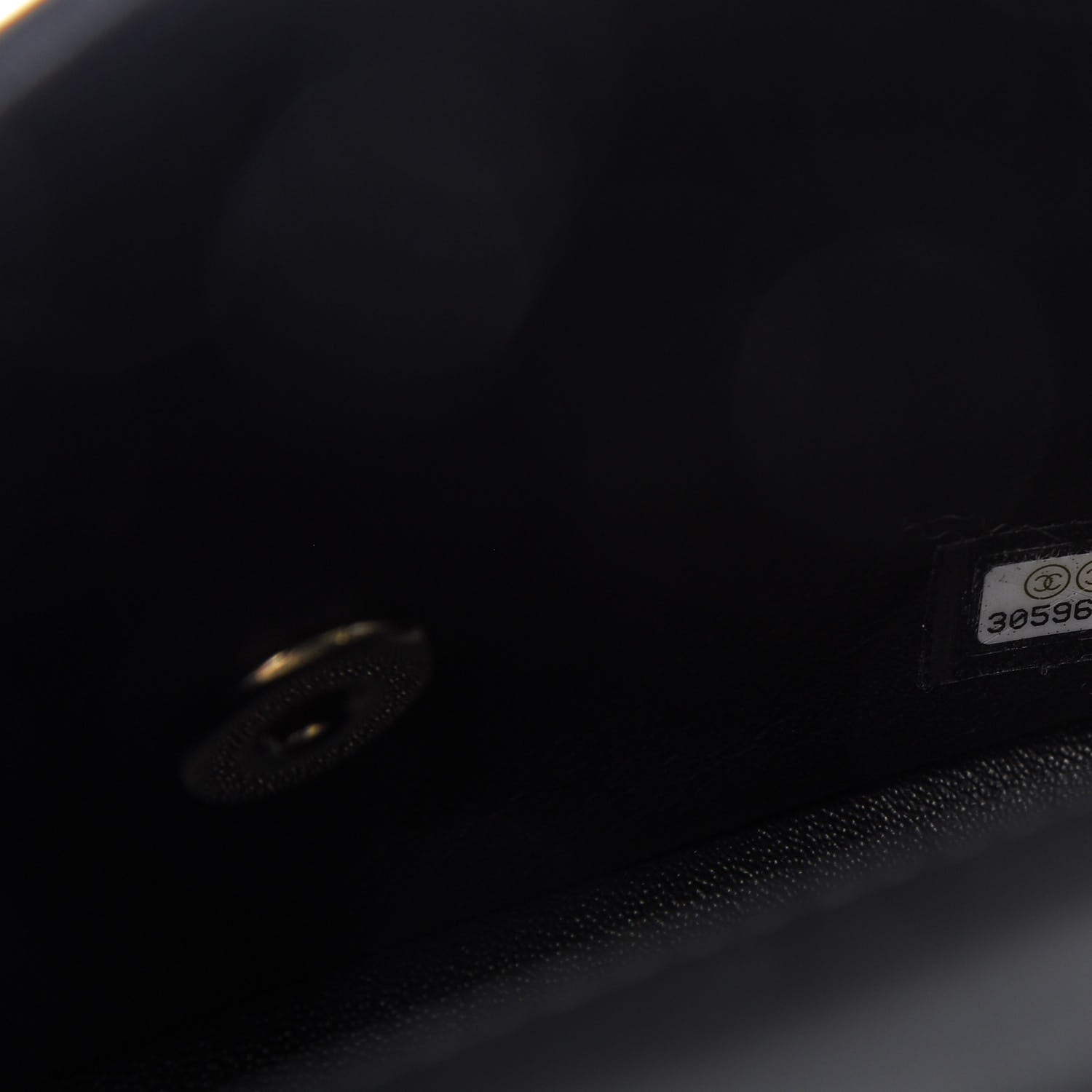 Chanel Lambskin Quilted Mini Square Flap Black 8 of 9