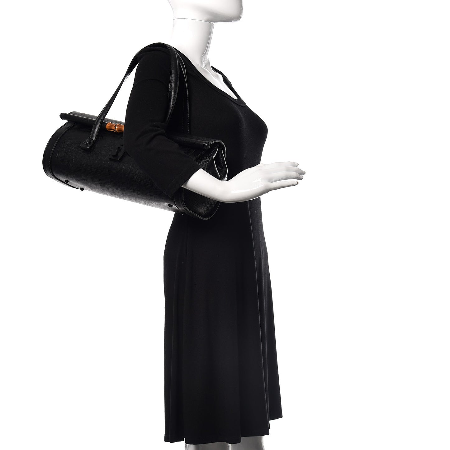 Calfskin Bamboo Bullet Black