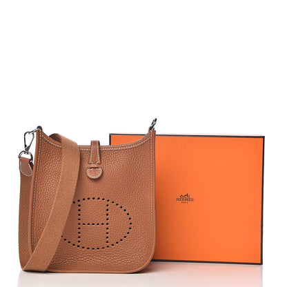 Hermes Taurillon Clemence Evelyne TPM Gold 12 of 12