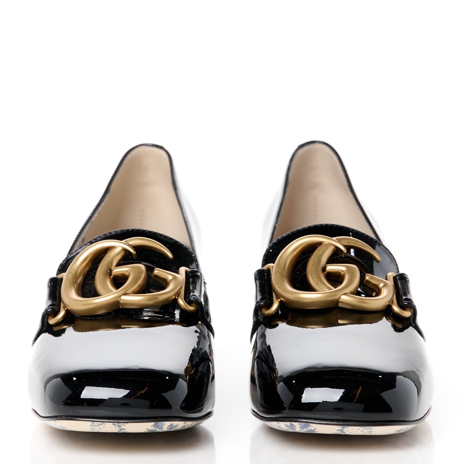 Gucci Vernice GG Victoire 55mm Loafer Pumps 38 Black 2 of 9