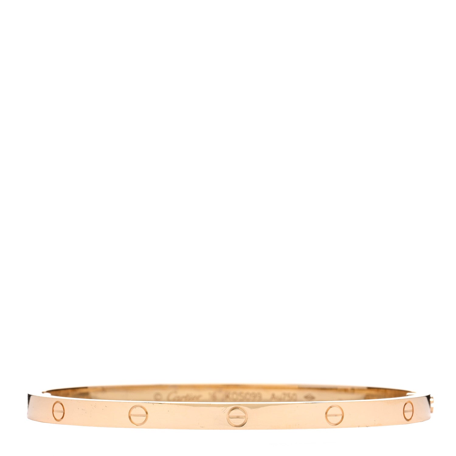 Cartier 18K Yellow Gold Small LOVE Bracelet 16 1 of 5