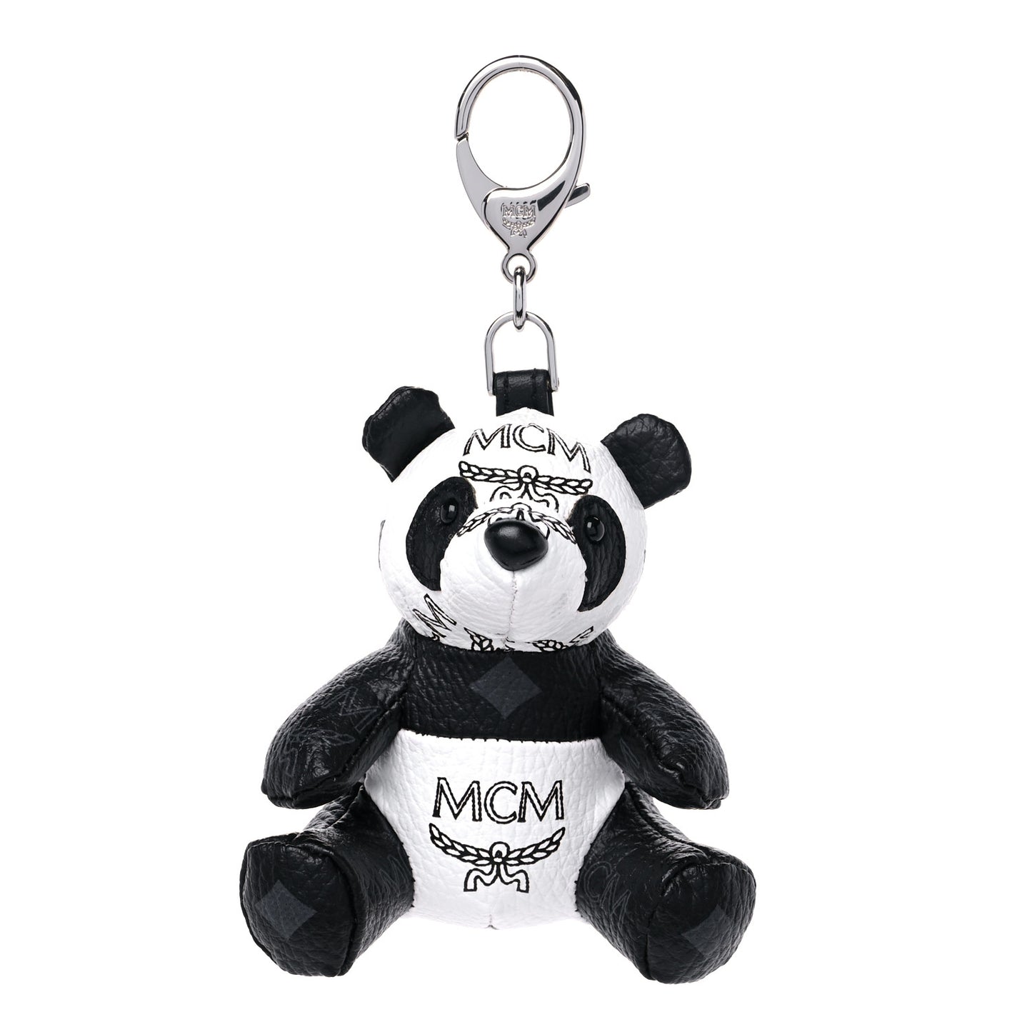 Visetos Panda Animal Key Ring Bag Charm Black White