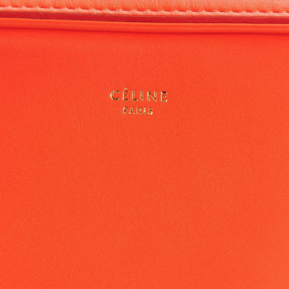 Celine Nappa Side Lock Dragonne Shoulder Bag Bright Orange 6 of 9