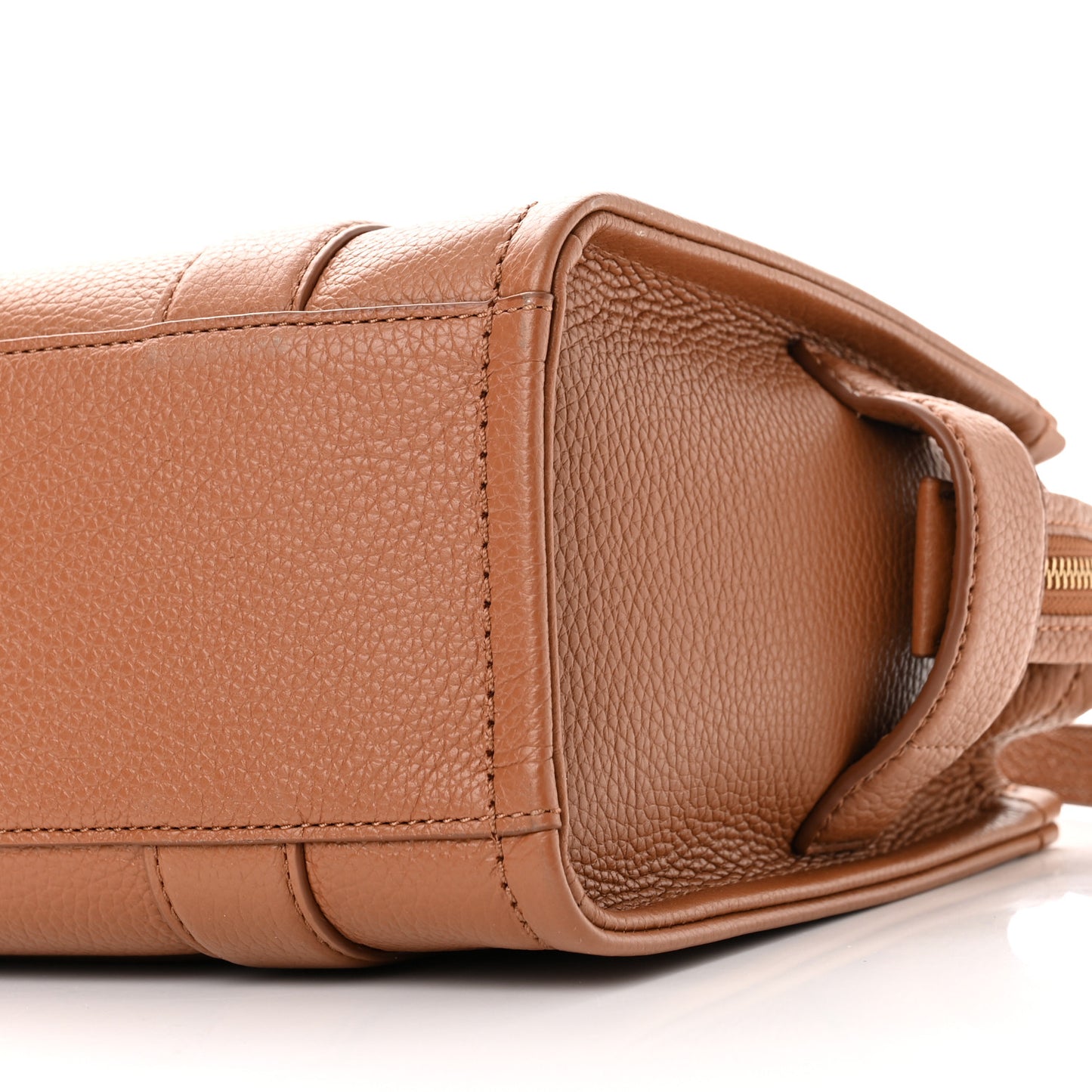 Grained Calfskin Small The Tote Bag Argan Oil