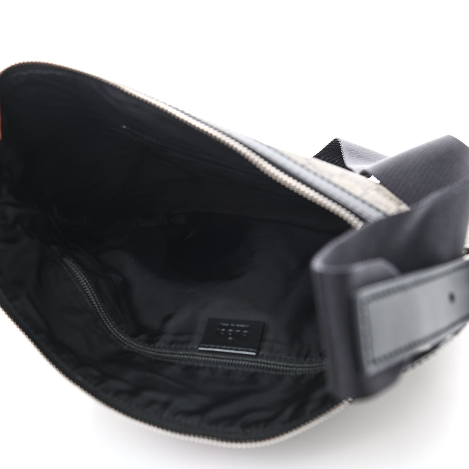 Gucci GG Supreme Monogram Web Messenger Bag Black 5 of 9