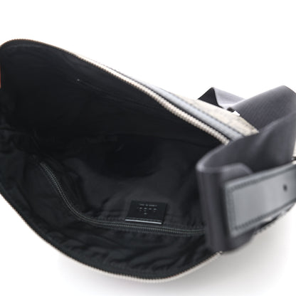 Gucci GG Supreme Monogram Web Messenger Bag Black 5 of 9
