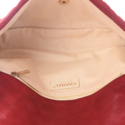 Chanel Iridescent Calfskin Large Chic Quilt Flap Red 4 of 10
