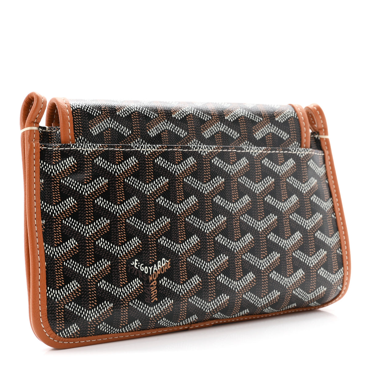 Goyardine Plumet Wallet Clutch Black Gold