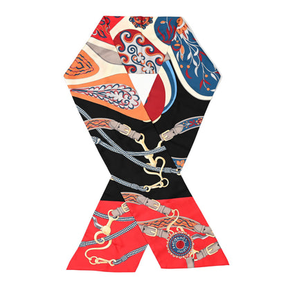 Hermes Silk Festival des Amazones Maxi Twilly 1 of 8