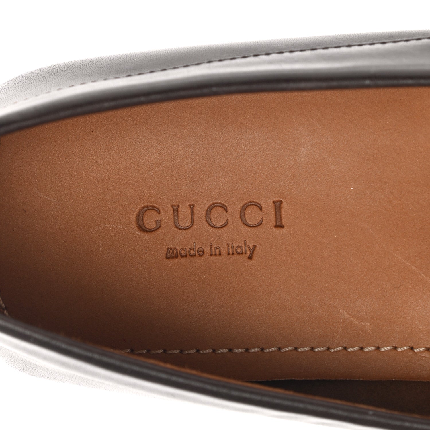 Gucci Calfskin Womens Horsebit Driver Loafer 41 Brown 7 of 10