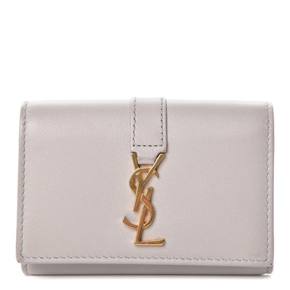 Saint Laurent Smooth Calfskin Monogram Key Case Souris 1 of 9