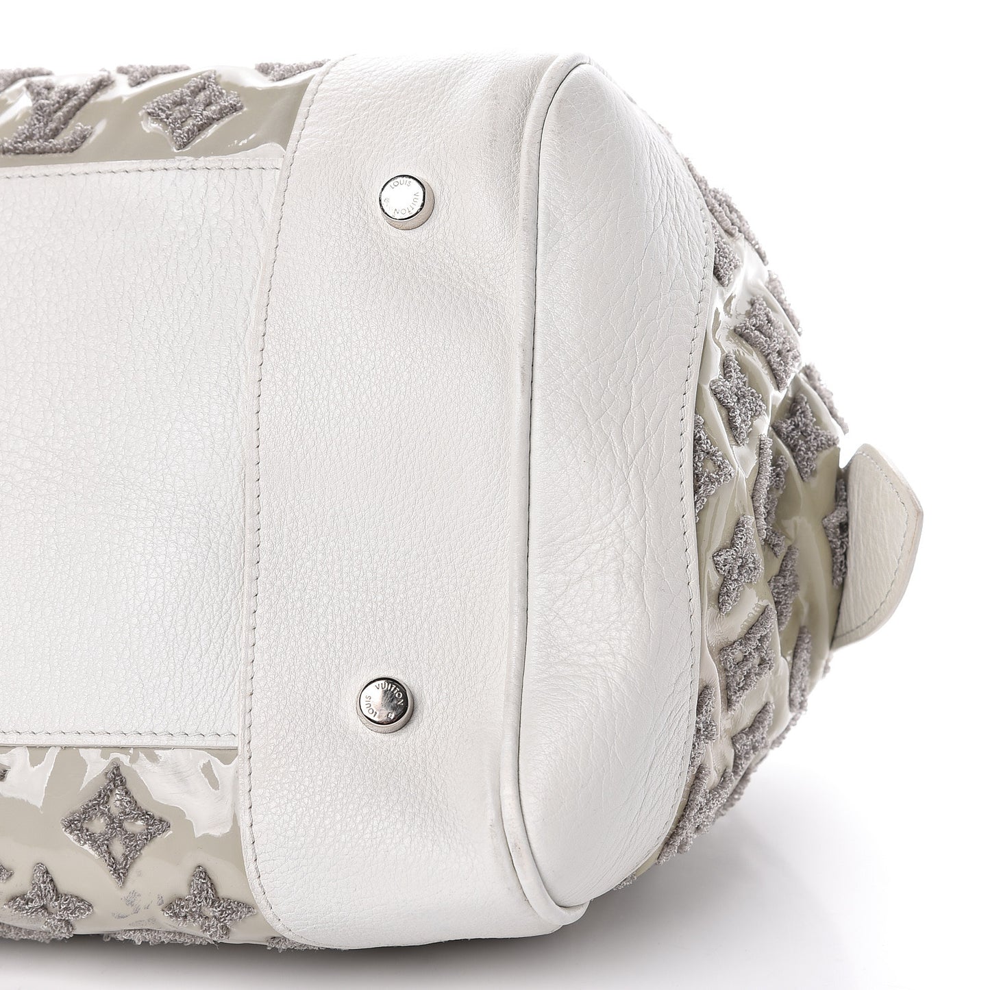 Monogram Bouclettes Speedy Round Perle