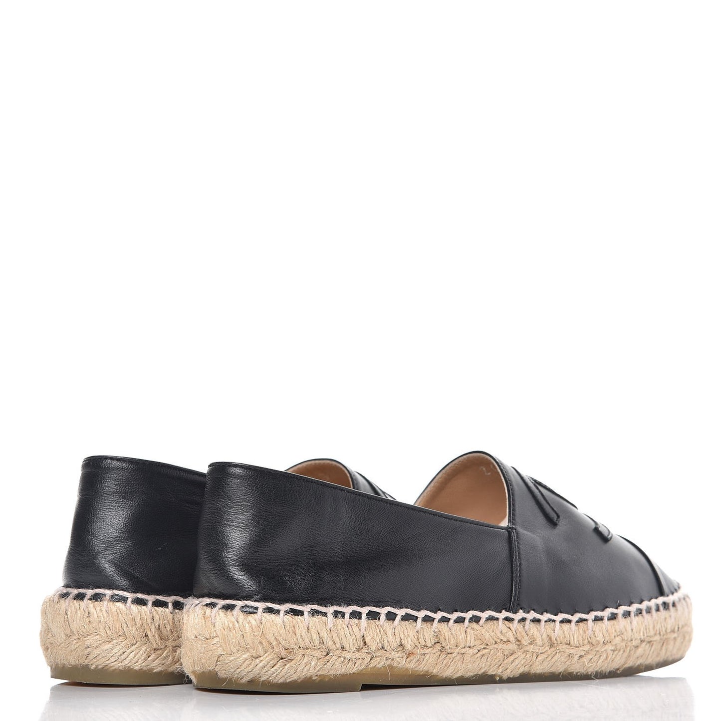 Lambskin CC Espadrilles 35 Black