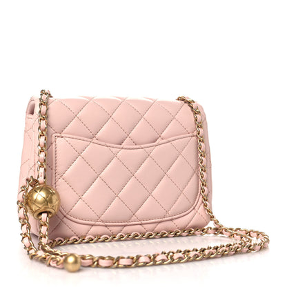 Chanel Lambskin Quilted Mini Pearl Crush Flap Light Pink 3 of 11