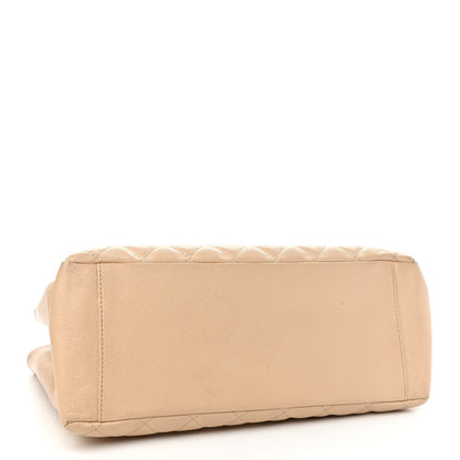 Chanel Caviar Quilted Grand Shopping Tote GST Beige Clair 4 of 15