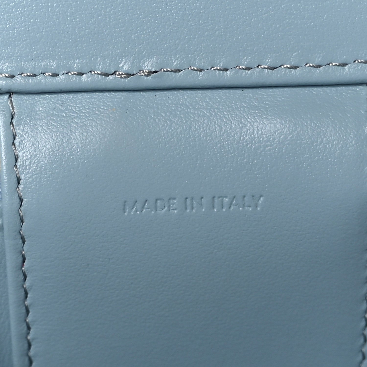 Celine Smooth Calfskin Cuir Triomphe Mini Vanity Case California Blue 6 of 10