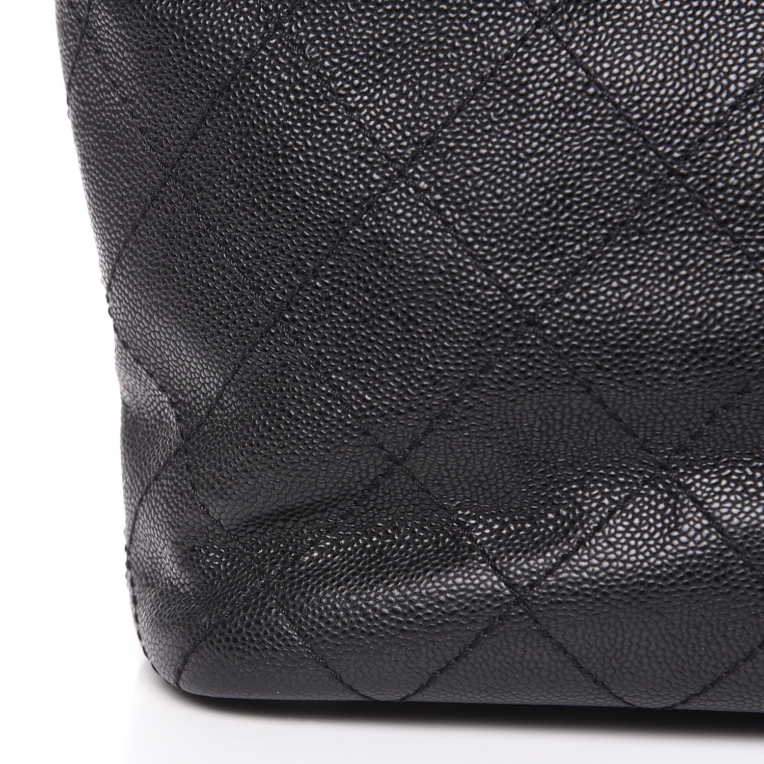 Chanel Grained Calfskin Large Shopping Fever Tote Black 15 of 17