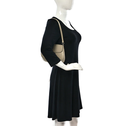 Prada Spazzolato Cleo Flap Shoulder Bag Deserto 2 of 8