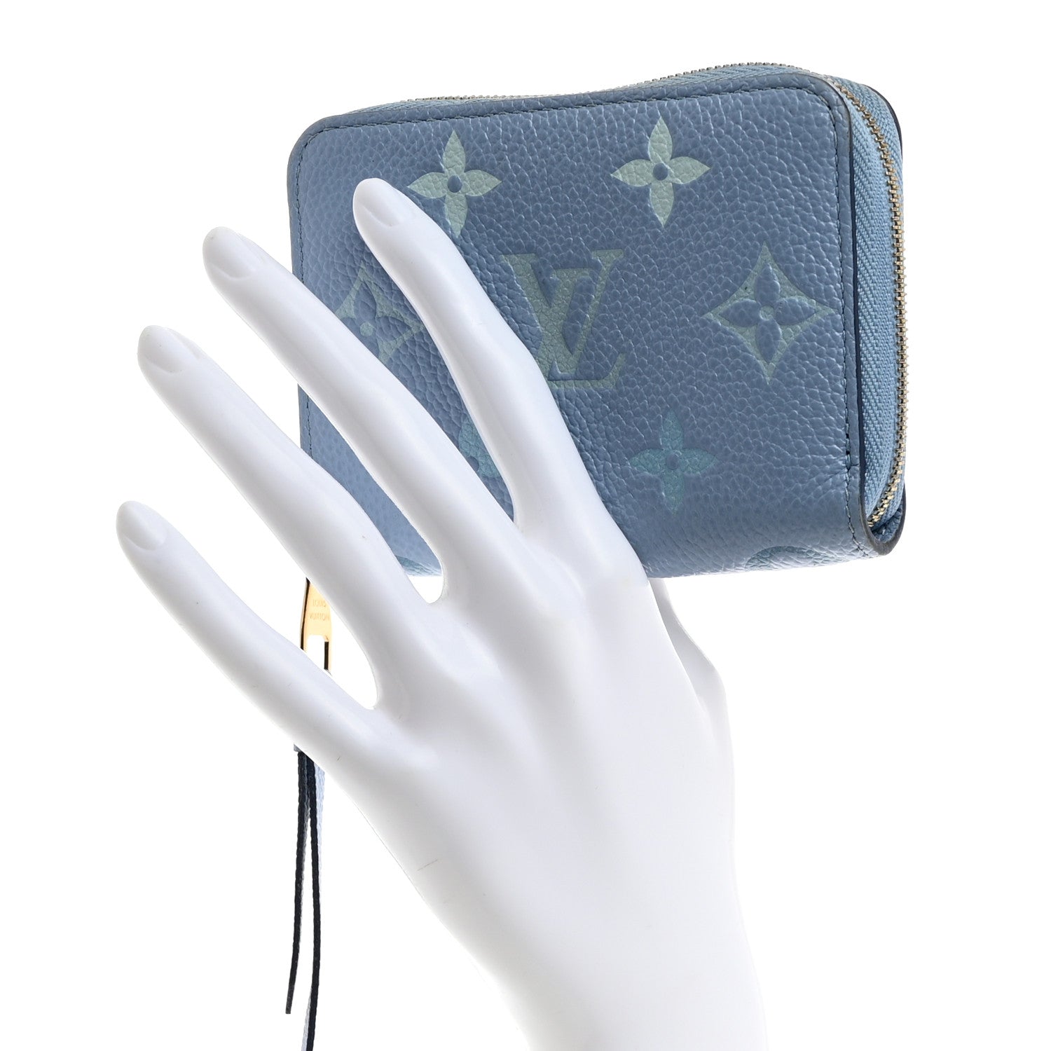 Louis Vuitton Empreinte Monogram Giant By The Pool Zippy Coin Purse Summer Blue 2 of 6