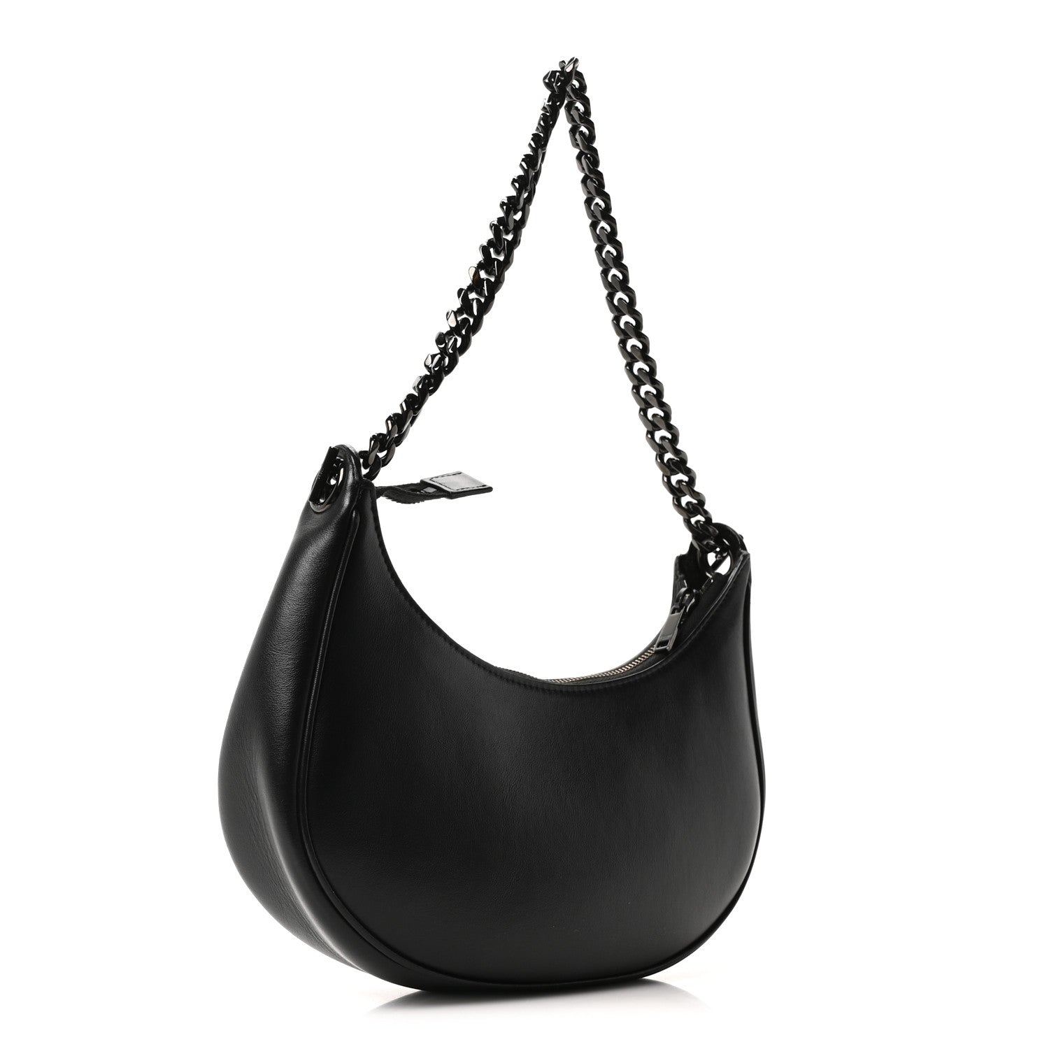 Celine Smooth Calfskin Chain Strap Ava Shoulder Bag Black 3 of 9