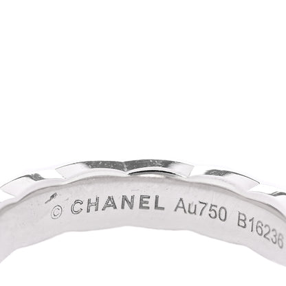 Chanel 18K White Gold Mini Coco Crush Ring 45 3.25 4 of 5