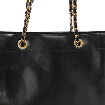 Chanel Aged Calfskin Small Charms Deauville Tote Black 11 of 11