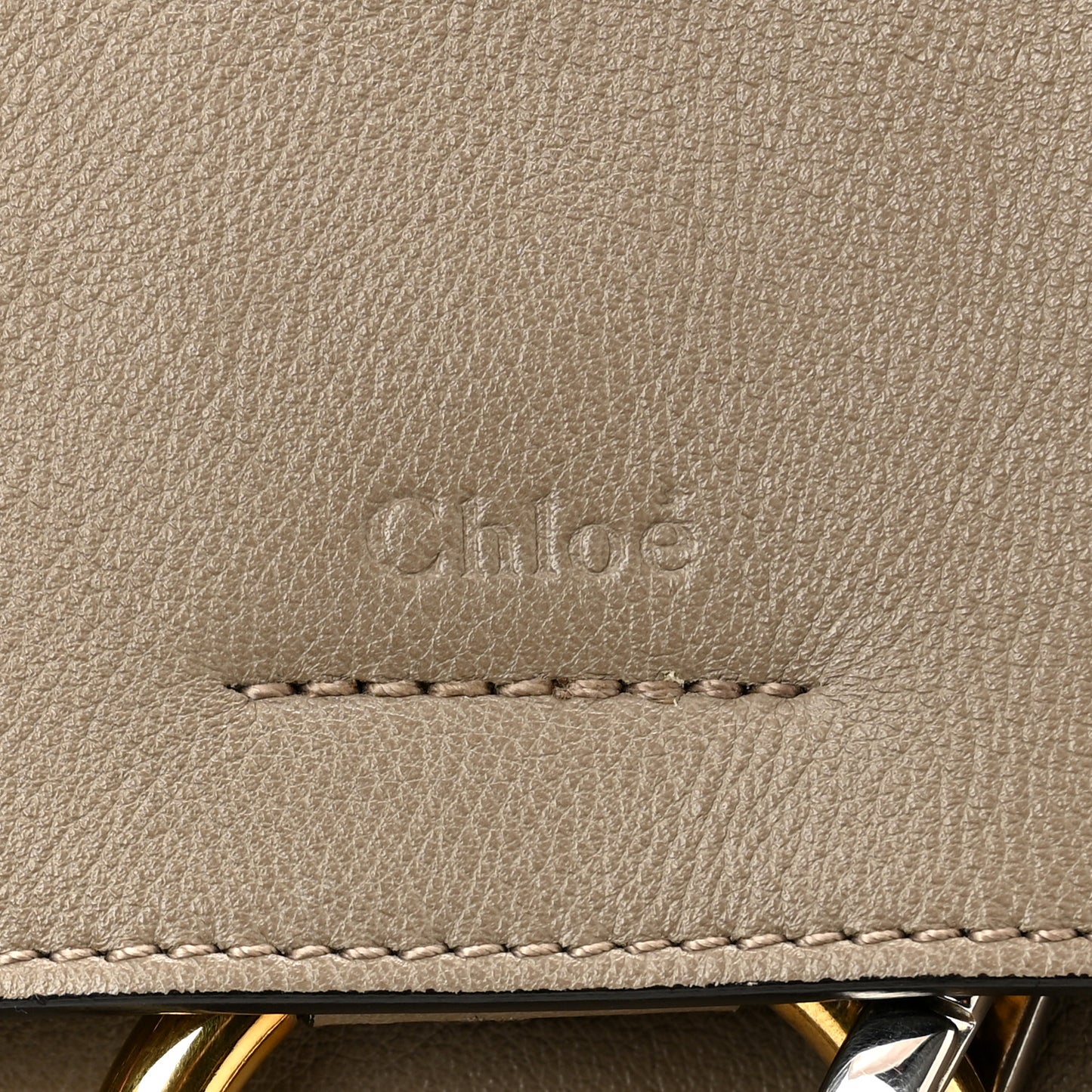 Calfskin Mini Faye Day Shoulder Bag Motty Grey